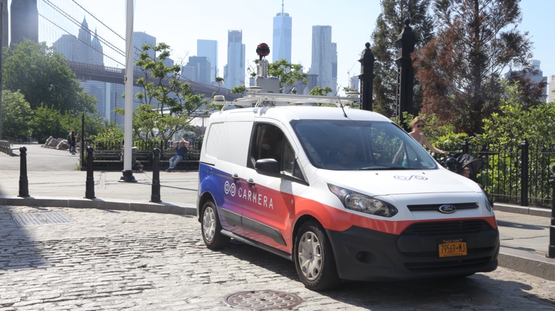 One of Carmera's mapping vehicles