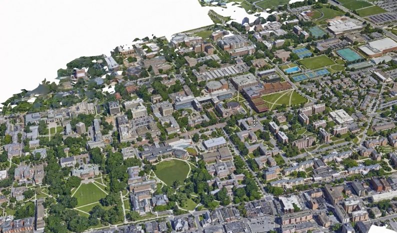 Penn State used 3D reality meshes as an interface for asset data--right down to information about individual rooms